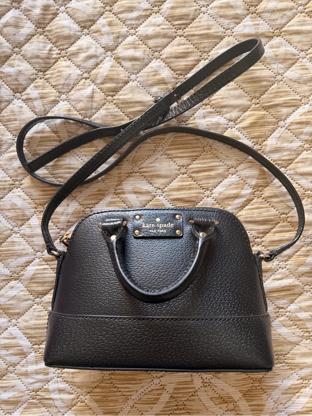 Kate Spade black crossbody leather bag